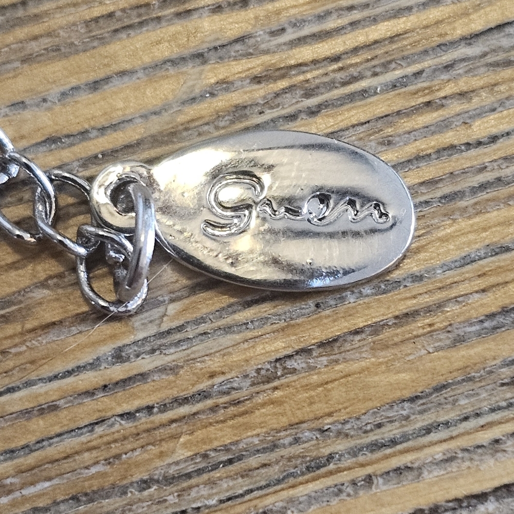 Vintage Touchstone Smoky Quartz Necklace By Guess. - Picture 5 of 7